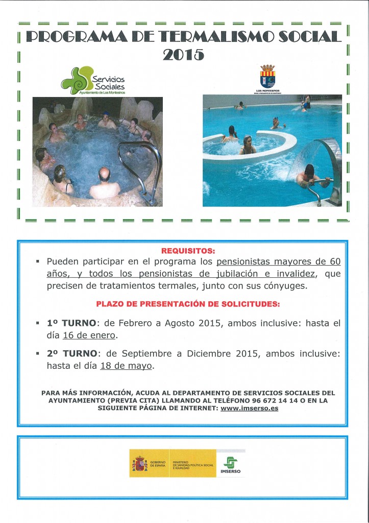 Programa Termalismo Social 2015