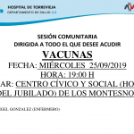 CHARLA SOBRE VACUNAS
