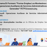 Apúntate al Programa Et Formem 'Forma-Emplea Los Montesinos 2020' (personas desempleadas)