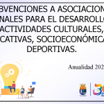 Convocatoria de ayudas a Asociaciones locales, anualidad 2020