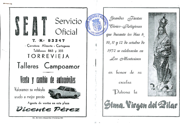 Portada libro fiestas 1972