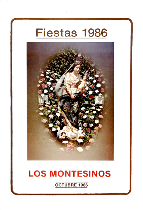 Portada Libro fiestas 1986