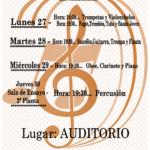 Audiciones 2º trimestre, Escuela de Música y Cultura de Los Montesinos