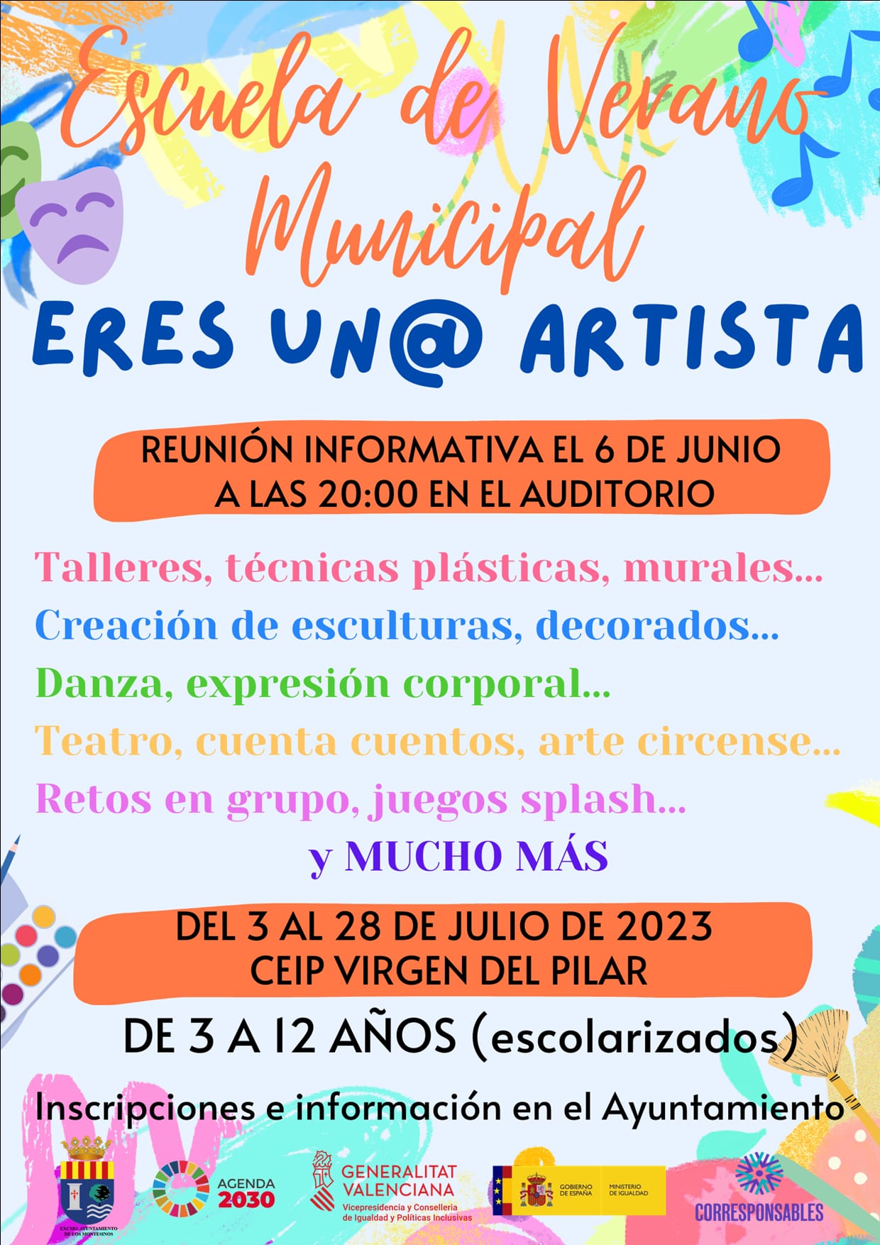 Escuela de Verano Municipal 'Eres un Artista'