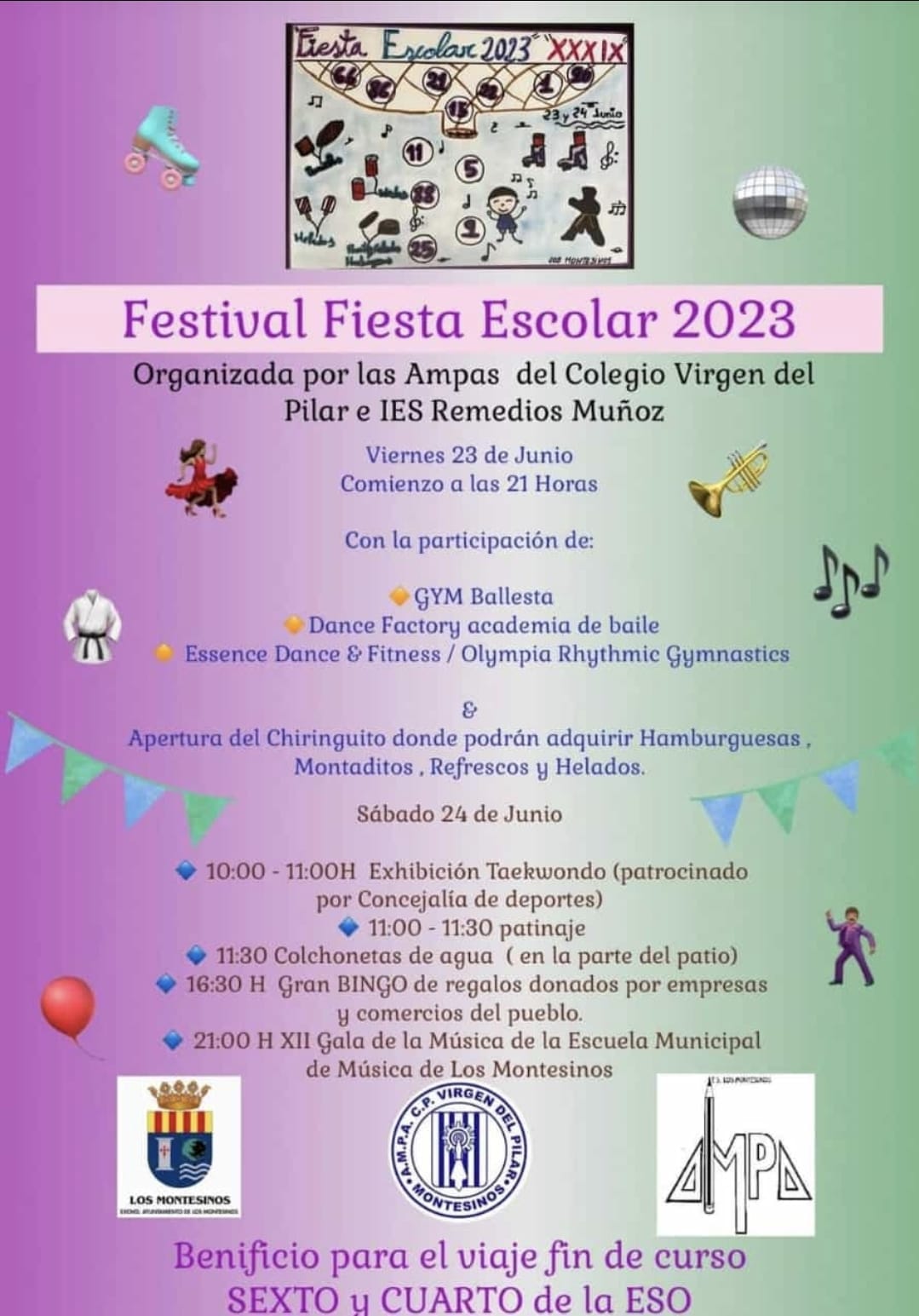 Fiesta escolar, Los Montesinos 2023