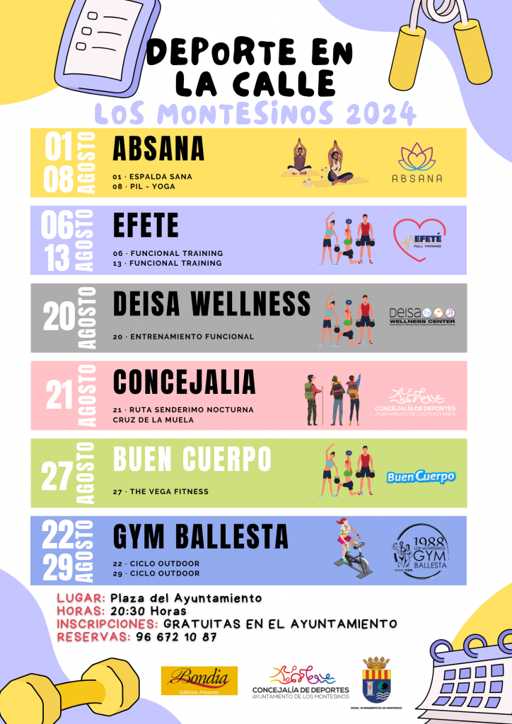 Deporte en la calle, agosto 2024