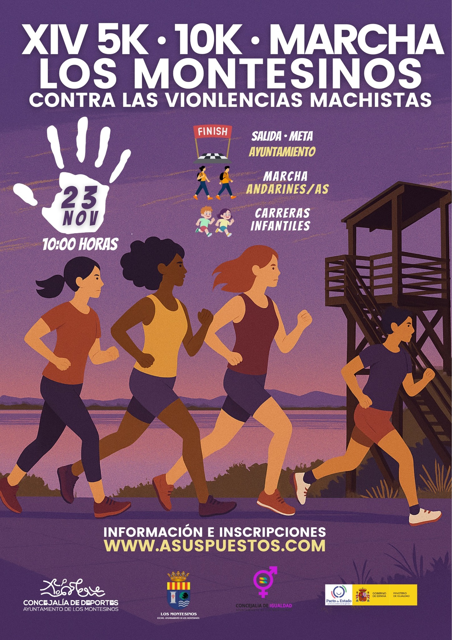 5 y 10 K contra violencias machistas 2025