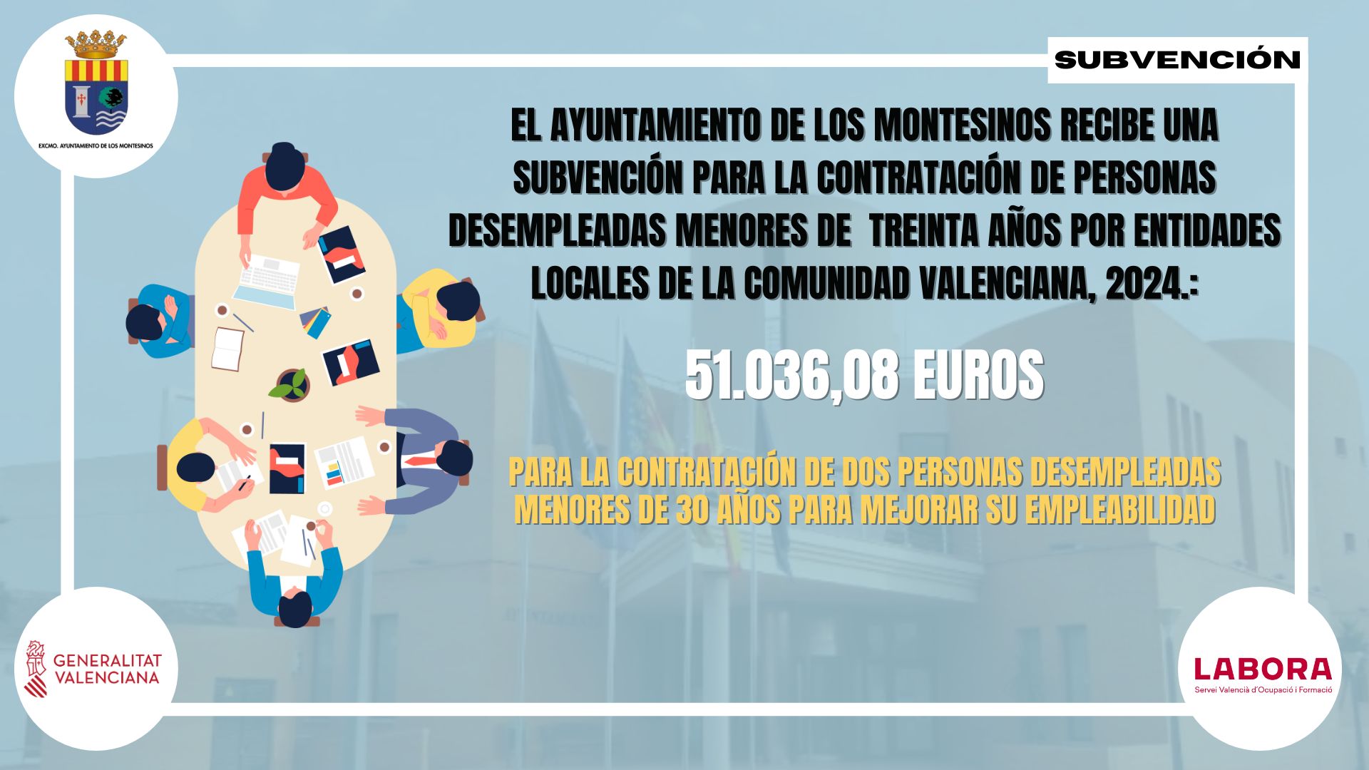 Subvención labora contratación jóvenes 2024