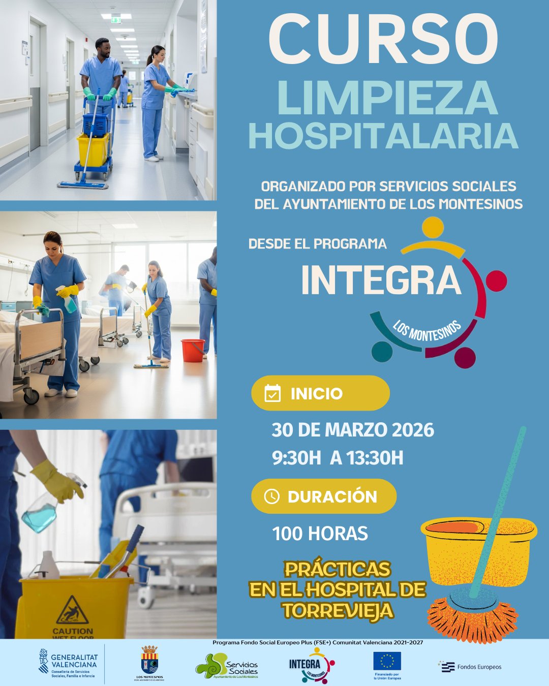 Curso limpieza hospitalaria integra montesinos 2026