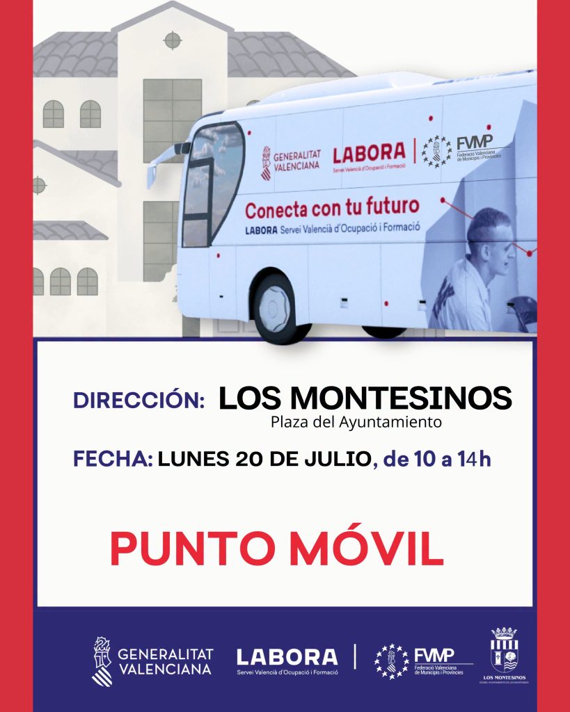 Bus LABORA julio 2026 Los Montesinos