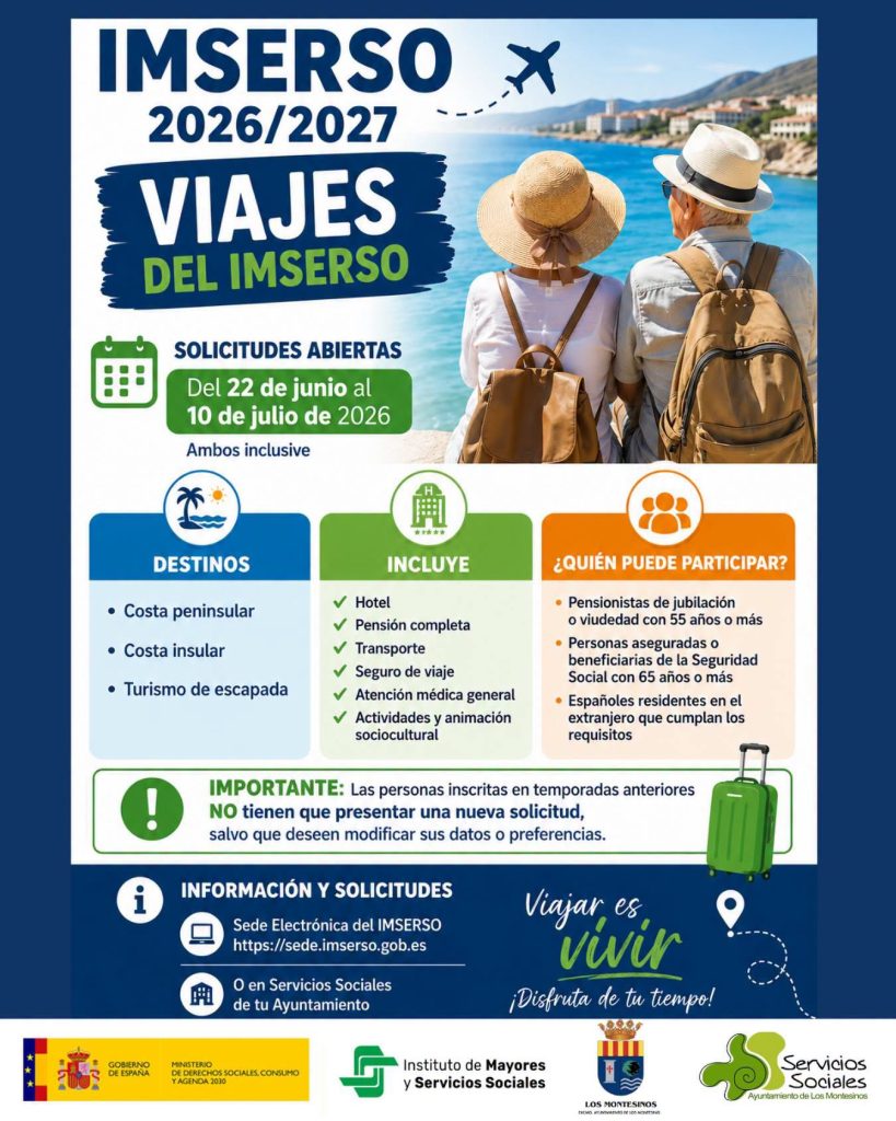 Programa Turismo IMSERSO 2026 2027