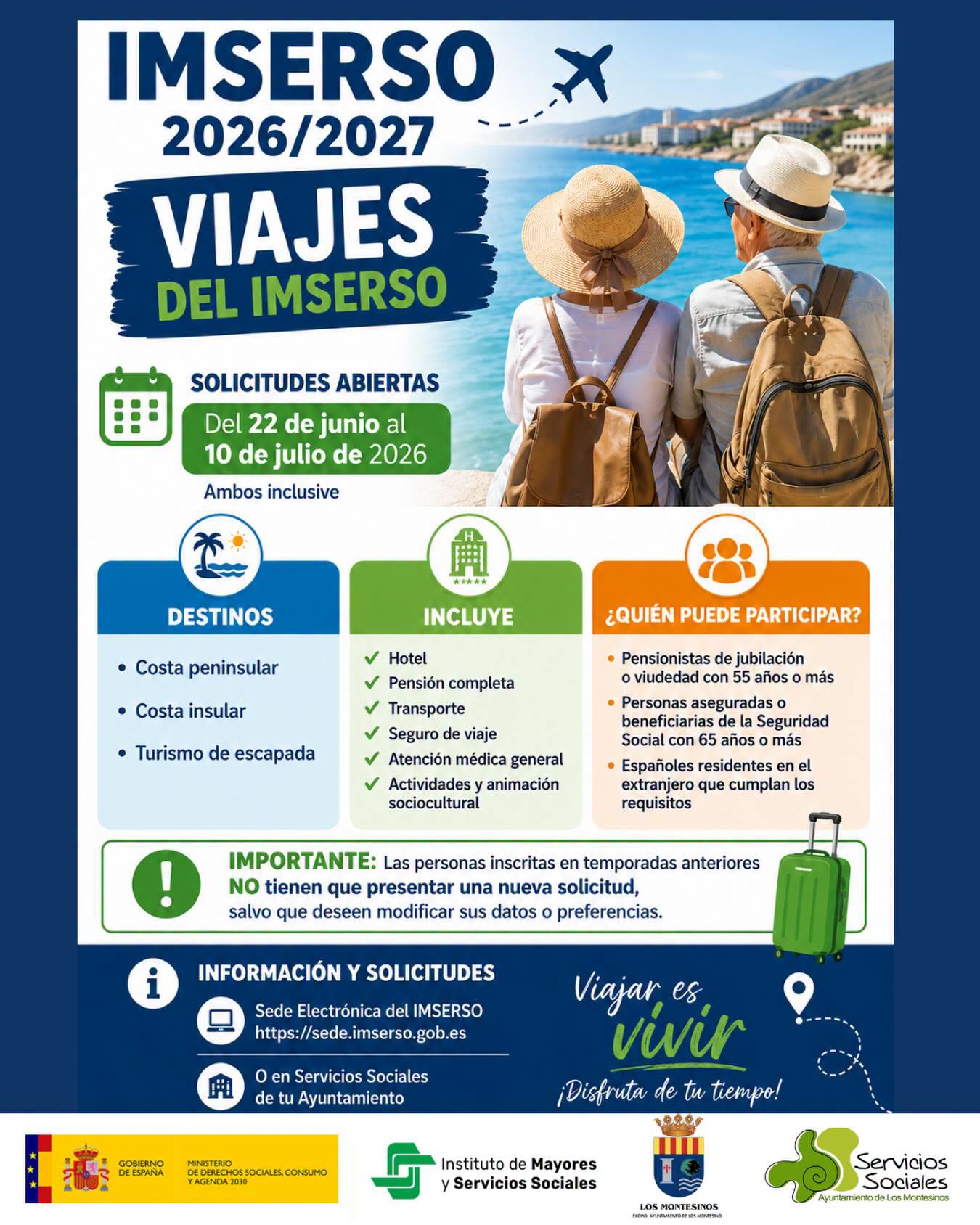 Programa Turismo IMSERSO 2026 2027