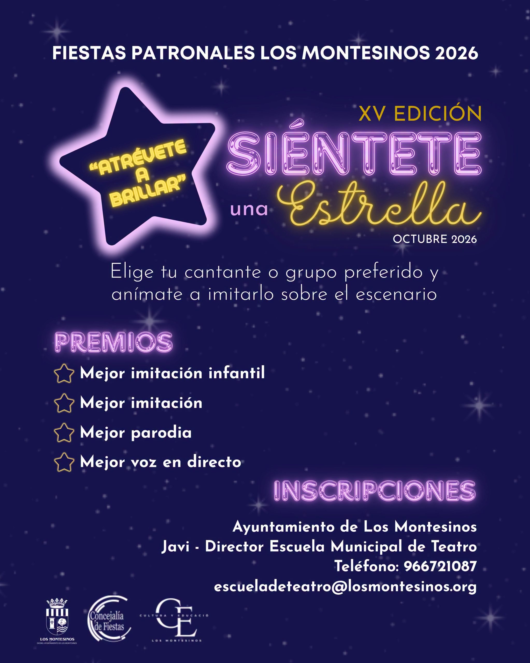 Concurso 'Siéntete una estrella, 2026' Los Montesinos