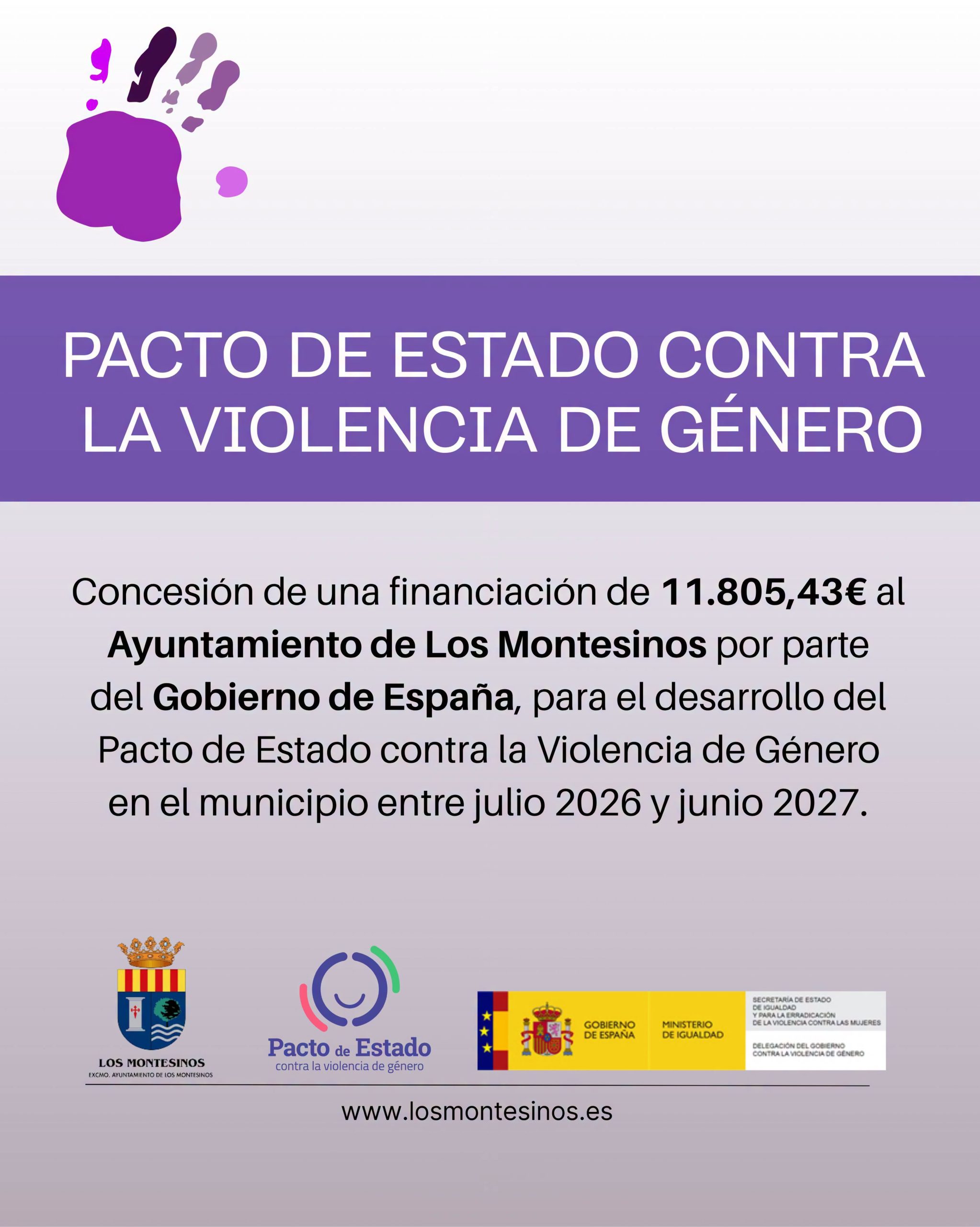 Subvención Pacto de Estado Contra la Violencia de Género, 2026-2027
