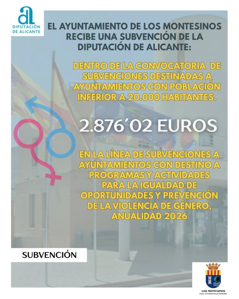 Subvención Diputación aytos contra violencia género 2026