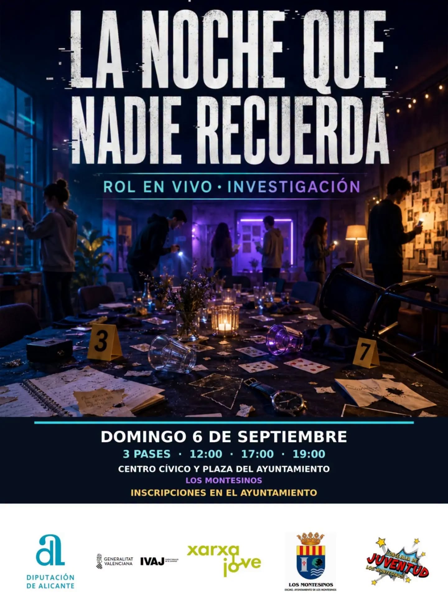 Scape room: La noche que nadie recuerda, Los Montesinos 2026