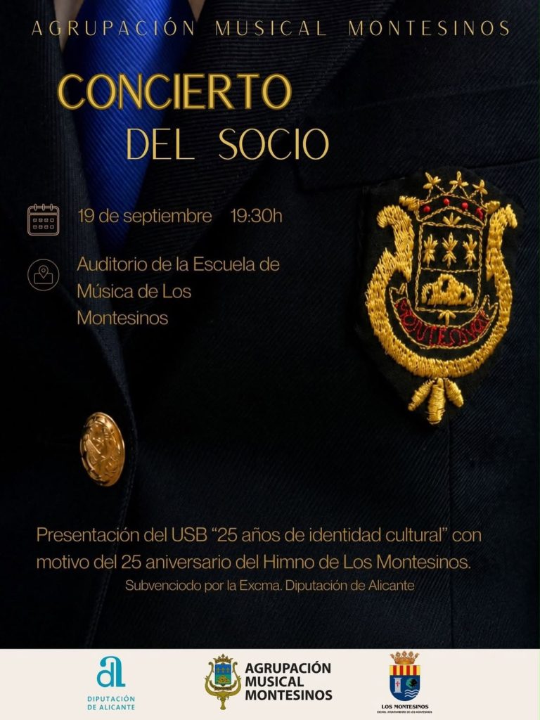 Agrupación Musical Montesinos: Concierto del socio, 2026