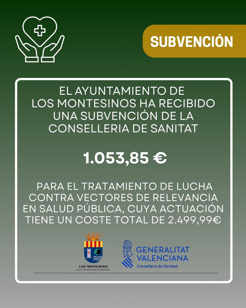 Subvención control vectores relevantes salud pública 2026