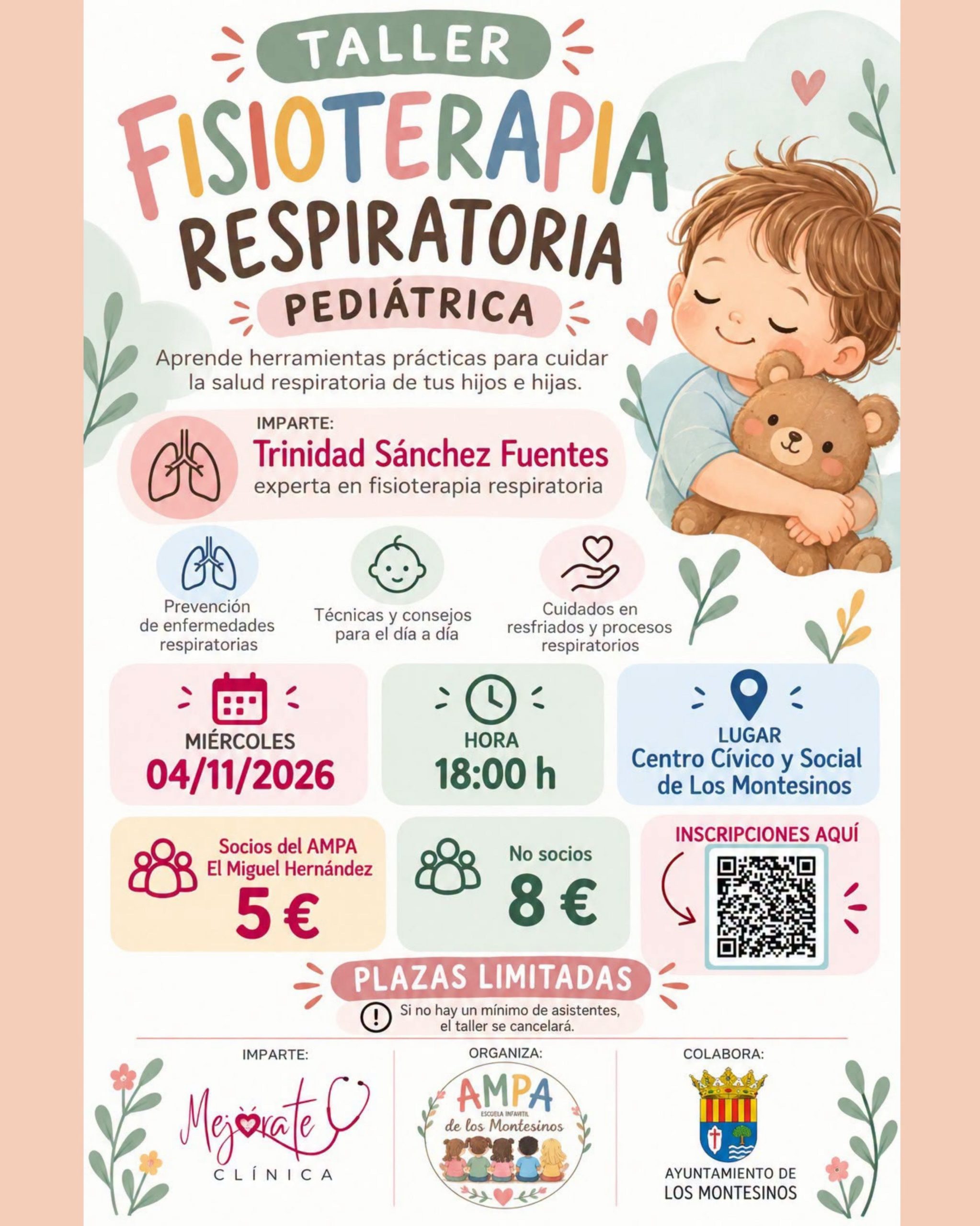 Taller fisioterapia respiratoria pediátrica, 2026