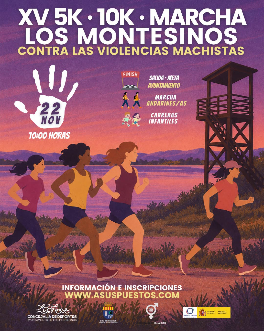 XV edición: 5k y 10k Contra las Violencias Machistas, 2026